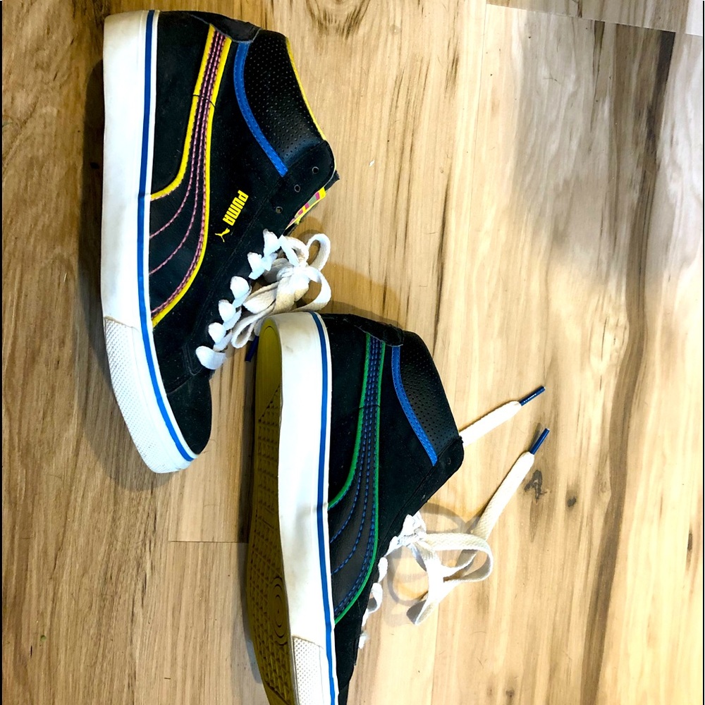 Puma High-Top Sneakers Black Size 6